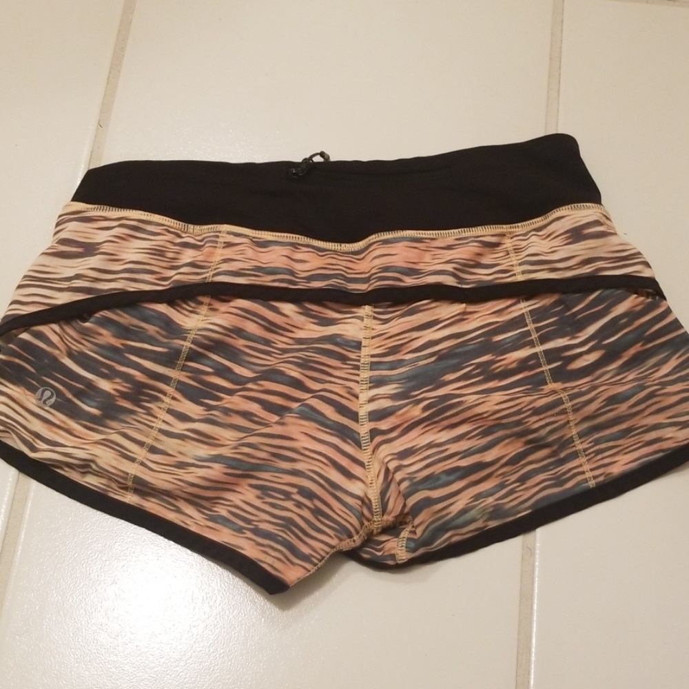 Lululemon Tiger Stripe Shorts